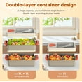 thumbnail image 2 of Adult Lunch Box – Bento Box & Lunch Containers for Adults, Stackable, Leakproof, Microwave Safe, Portable Lunchbox for Work, Travel, Meal Prep, Durable & Easy to Carry (Brown), 2 of 9