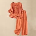 thumbnail image 2 of Summer Two Piece Sets For Women Lounge Sets For Women Pant Suits For Women Cute Womens Summer Clothes Travel Outfits For Women Wide Leg Pants Lounge Set Beach Outfits For Women Summer Work Top, 2 of 9