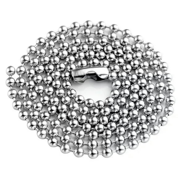 2mm 20inch Women Men Fashion Bead Ball Chain Stainless Steel Necklace Gifts