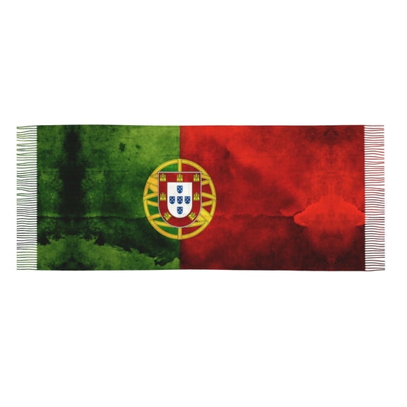 Women Portugal Portuguese Flag Scarfs Large Warm Soft Shawls Wraps