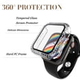 thumbnail image 2 of Takfox For Apple Watch Case with Screen Protector for Apple Watch 45mm Series 7 / 8 , Bling Crystal Diamond Rhinestone Ultra-Thin Bumper Full Cover Protective Case for Women Girls iWatch Clear, 2 of 6