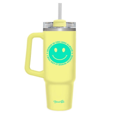 Blessed Girl 30 oz Stainless Steel Mug With Straw Rejoice