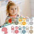 thumbnail image 2 of HSHDLDF Set of 6 Baby Feeding Set, Silicone Baby Tableware Set, Food Grade Infant Dinnerware Set, BPA Free Baby Led Weaning Supplies, Non-Slip Self Feeding Utensils with Silicone Suction Bowls＆Adju, 2 of 7