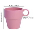 thumbnail image 3 of Wheat Milk Cup Tableware Reusable Water Mug Simple Breakfast Drinking Cup Camping Tea Beverage Mug Coffee Mug Bathroom Cups, 3 of 8