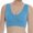 Light blue, variant on Fashion Sexy Woman Bra With Chest Pad Seamless Underwear Women'S Big Chest No Steel Ring Droop Large Size Beauty Back Bra Vest
