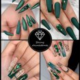 thumbnail image 4 of 1 caja de 12 rejillas Taladro en forma de manicura Taladro de fondo plano para suministros de decoración de uñas, 4 of 5