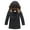 Black, variant on XXWXYD Boys Cold Proof Hooded Puffer Coat - Solid Short Down Jacket Warm Winter Windproof Jacket for Kids, Holiday Season