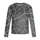 thumbnail image 4 of Blusas y camisas de manga larga con cuello redondo para hombre, blusa informal de manga larga con cuello redondo y estampado., 4 of 5