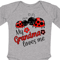 thumbnail image 4 of Inktastic My Grandma Loves Me with Cute Ladybugs Boys or Girls Long Sleeve Baby Bodysuit, 4 of 5