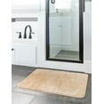 thumbnail image 3 of Rugs.com Bano Everyday Bath Mat Collection Rug – 1' 8 x 2' 7 Sandy Beige Machine Washable Shag Bath Mat, Extra Soft and Absorbent, Non-Slip, Quick Dry, Perfect for Bathroom, 3 of 7