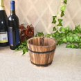 thumbnail image 6 of ERTZAE Wooden Barrel Planters,Carbonized Solid Wood Garden Pot,Outdoor Bonsai Floor Planter,Rustic Indoor/Outdoor Decor Pot,Multi-Use Succulent Herb Vegetable Planter,Fade-Resistant Flower Container, 6 of 9