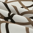 thumbnail image 6 of PrimeBeau Thermal Insulated Blackout Curtains, 108" , Geometry Line Print, Taupe/Brown, 2 Panels, Grommet, 6 of 6