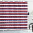thumbnail image 1 of Ambesonne 4th of July Shower Curtain, American Flag Motif, 69"Wx75"L, Violet Blue Ruby White, 1 of 3