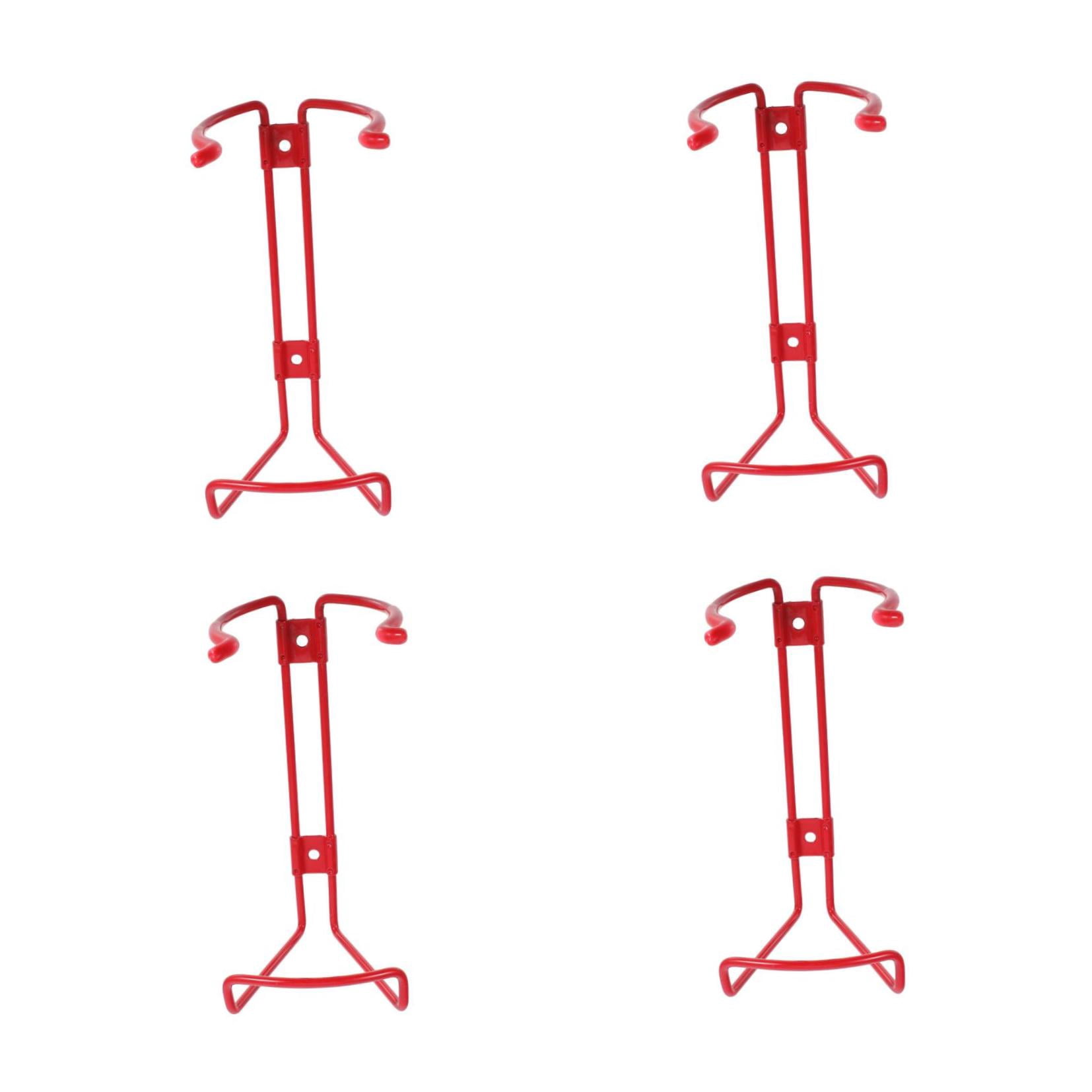 Raindrops 4-Pack Wall Mount Brackets, Iron Holders and Storage Racks for Secure Safety