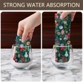 thumbnail image 6 of 6 Pcs Funny Kitchen Towels,Dark Green Christmas Ornament Pattern Microfiber Dish Towels,Kitchen Tea Towels,Kitchen Towel Set (18" X 26"), 6 of 7