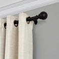 thumbnail image 4 of Elrene Home Fashions Cordelia Single Curtain Rod with Globe Ball Finial, Antique Black, 48" x 86", 4 of 9