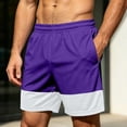 thumbnail image 3 of QSAWXQZ Men's Athletic Shorts Elastic Waist Drawstring Loose Cotton Summer Bottoms with Pockets XL, 3 of 7