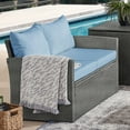 thumbnail image 4 of Vital Outdoor Loveseat, Grey Wicker, 4 of 6