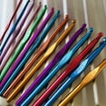 thumbnail image 4 of Jiaroswwei 8Pcs 2-5.5mm Different Size Colored Aluminum Crochet Hooks Needles Set Tools, 4 of 6