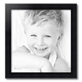 thumbnail image 2 of ArtToFrames 20" x 21" Satin Black Reverse Step Picture Frame, 20x21 inch Black Wood Poster Frame (WOM-1419), 2 of 7