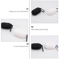 thumbnail image 4 of fundas de silicona para auriculares inalámbricos, funda protectora portátil compatible con Galaxy Buds Plus (negro y blanco), 4 of 5