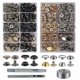 thumbnail image 2 of 50 Set Leather Snap Fasteners Kit 15mm Metal Button Snaps Press Studs With 3setter Tools Leather Snaps For Clothes Jackets, 2 of 5
