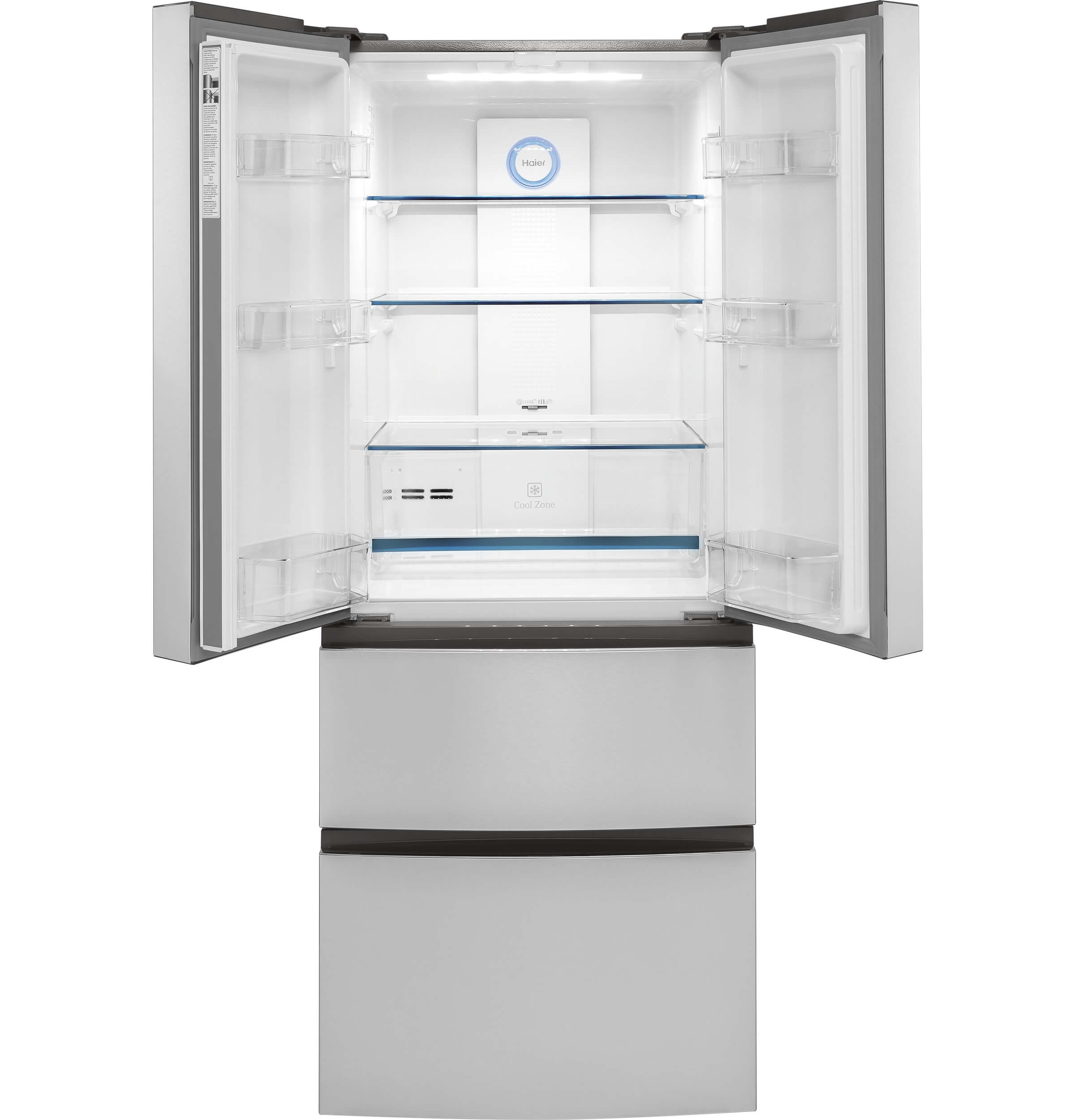 Haier HRF15N3AGS 15 Cu. Feet. Stainless French Door Refrigerator - image 3 of 7