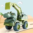 thumbnail image 2 of Dinosaur Car Toy Educational - Plastic Dinosaur Vehicle Toy Friction Powered Car, 2 of 8