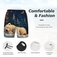 thumbnail image 3 of Balery Starry Sky Sleep White Bear Mens Swim Trunks Swim Shorts for Men Quick Dry Inseam Beach Shorts with Compression Liner Pocket-X-Large, 3 of 9