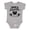 AC-Heather Grey, variant on I Have a Fuzzy Daddy Beard Boys or Girls Baby Bodysuit