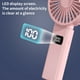 thumbnail image 4 of Ventilador, Ventilador de techo, Ventilador de escritorio, Ventilador portátil Ventilador plegable con pantalla digital Ventilador pequeño recargable USB de 5 velocidades Ventilador portátil de mano V, 4 of 8