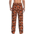 thumbnail image 3 of Picia Owls And Boo Mens Soft Woven Cotton Elastic Waistband Sleep Pajama Pant Lounge Sleep Pant With Pockets And Drawstring-Small, 3 of 9