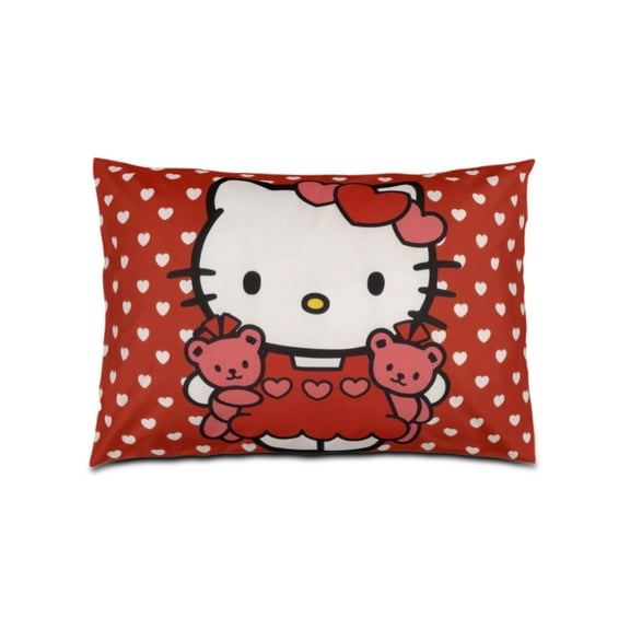Hello kitty Pillowcase cartoon pattern printed pillowcase - soft and breathable pillowcase, envelope closure 20x14 Inch