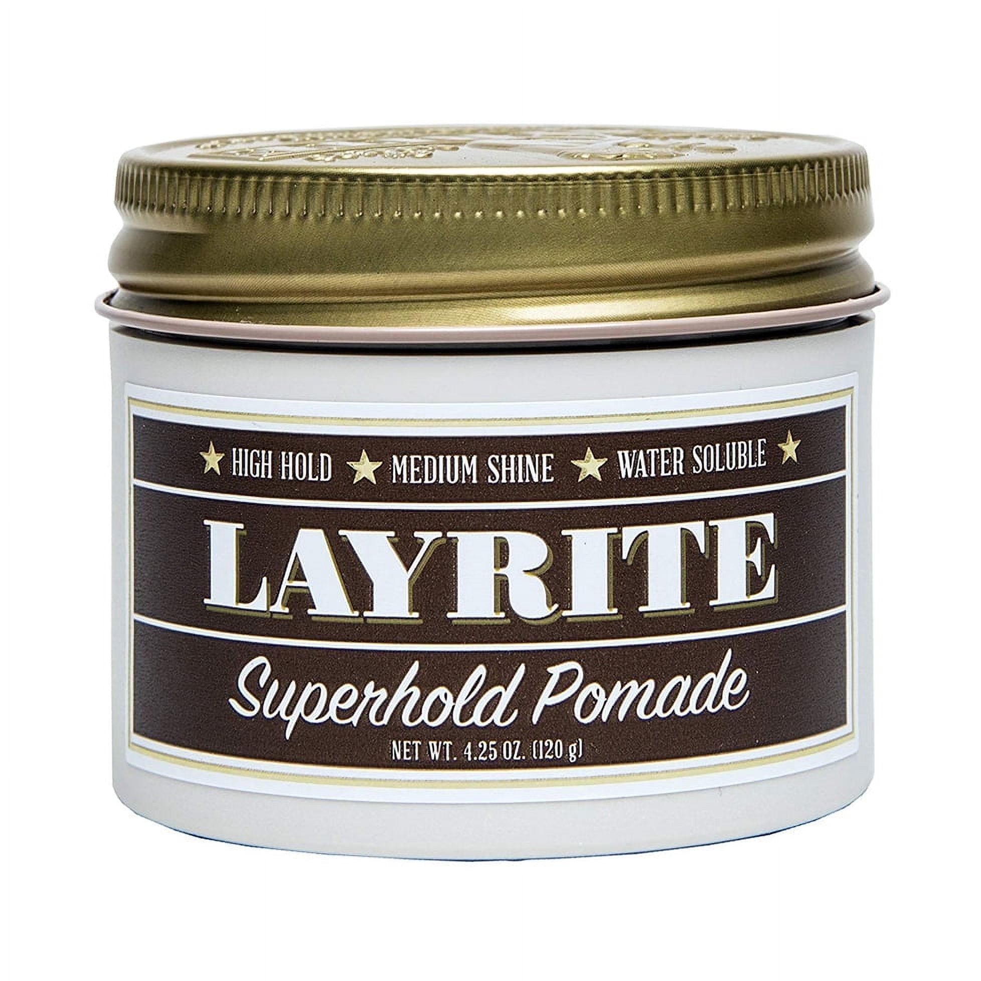 Layrite, Cement Clay, 4.25 oz, Matte Finish, Water-Based Styling