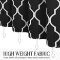thumbnail image 4 of KOETAR Black Ombre Polyester Shower Curtain Set, 72" x 72" Waterproof, 4 of 5