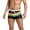 Black, variant on Men's Summer Seaside Beach Holiday Swimming Print Lace Up Briefs Swimsuit, Nylon Material, with Elastic Waist, Side Pockets, and Quick Drying Feature