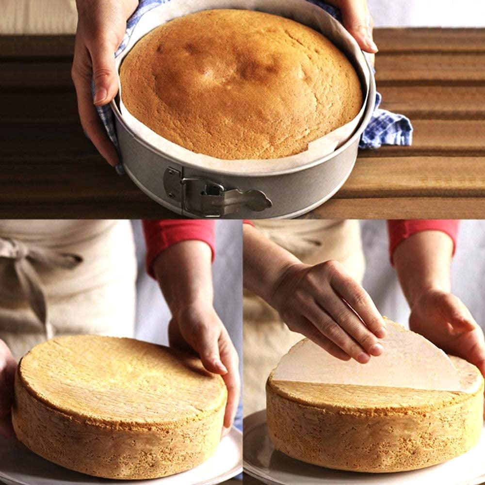 Manga Pastelera SWAWIS 150 Piezas Ronda De Papel Para Hornear, 28cm Papel De Pergamino Antiadherente Para Hornear, Papel Freidora Aire Blanco Redondo, Papel De Horno Ronda Para Sartén Freidora Barbacoa Pastel