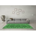 thumbnail image 3 of Ahgly Company Indoor Round Oriental Emerald Green Traditional Area Rugs, 4' Round, 3 of 4