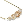 thumbnail image 3 of Alabaster | .925 Sterling Gold Vermeil | Firefly Glass Infinity Clasp Necklace, 3 of 14
