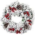 thumbnail image 1 of Corona navideña para puerta, adorno navideño, campana navideña, hecha a mano, artificial, Navidad, 1 of 4
