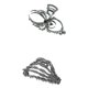thumbnail image 2 of Pisexur Belleza Maquillaje Accesorios Tela Gótica De Calaveras De Araña Negras Mano Lindas Pinzas Para El Cabello Grandes Para Mujeres Accesorios Pinzas Para El Cabello Gótpara mujeres y hombres, 2 of 2