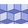 thumbnail image 1 of Ahgly Company Indoor Rectangle Patterned Royal Blue Area Rugs, 4' x 6', 1 of 6