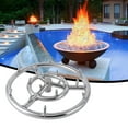 thumbnail image 6 of 18 Inch Round Fire Pit Burner Ring, 304 Stainless Steel Fire Pit Burner High Flame, 6 of 7