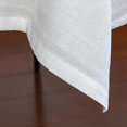 thumbnail image 2 of GFDYREE Linen Cotton Solid Jacquard Tablecloth 30 x 30 Inch White - Small Square Dust Proof Cover Washable Bedside Table Cloth Decoration for Party,Dinning,Home and Kitchen, 2 of 7