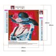 thumbnail image 2 of 5D DIY taladro completo chica animal flor diamante pintura bordado punto de cruz, 2 of 9