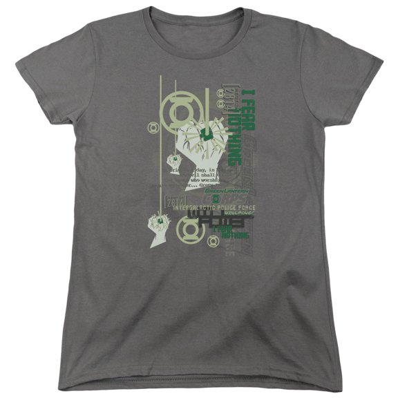 Green Lantern Core Strength S/S Women's T-Shirt Charcoal