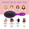 thumbnail image 7 of Spider Web Halloween Pattern Hair Brush,Girls Detangling Hair Brush,Glide Through Tangles with Ease for Wet & Dry Hair,8.8"X2.8", 7 of 7