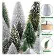 thumbnail image 3 of Bottle Brush Trees Christmas, 30 Pcs Mini Christmas Trees Table Decor, Miniature Pine Trees for Xmas Christmas Indoor Decorations (Green & Sliver), 3 of 7