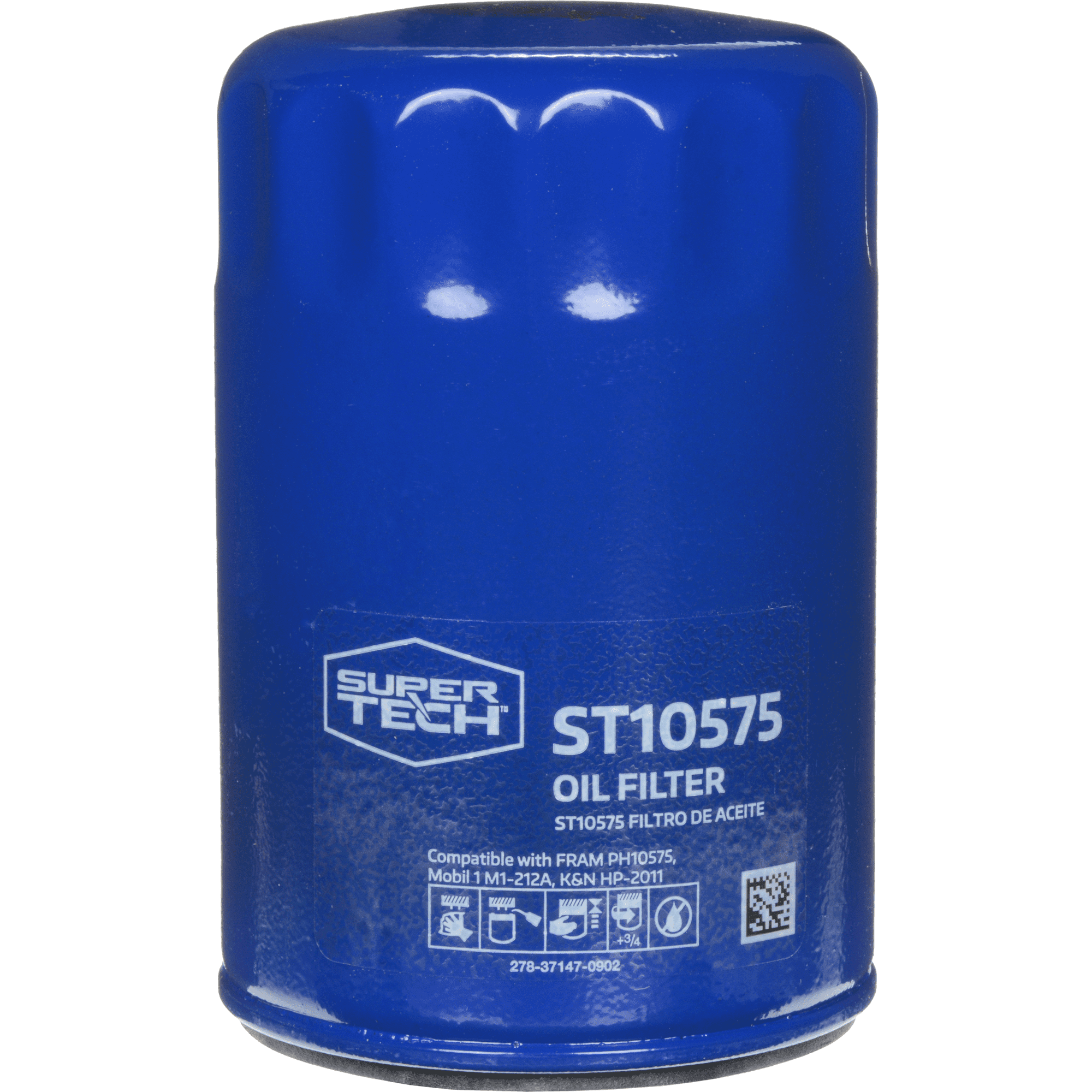 SuperTech ST10575, 10K mile Spin-on Oil Filter for Buick, Cadillac, Chevrolet, Ford, GMC, Lincoln and Mercury Fits select: 2014-2019 CHEVROLET SILVERADO, 2011-2019 FORD F150