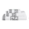 thumbnail image 1 of Juego De Toallas De Algodón Superior De 3 Piezas, Diseño Griego Decorativo, Artículos Esenciales Para El Hogar, Toallas Absorbentes, Decoración Del Baño, Spa Resort, Incluye 1 Mano, 1 Cara Y 1 Toalla, 1 of 5
